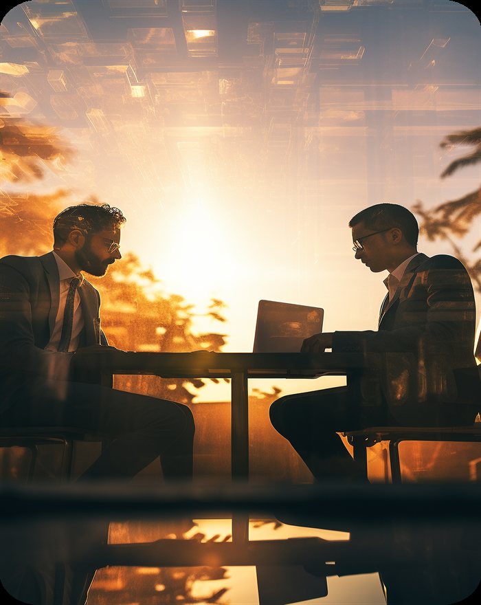 Professional business team collaboration